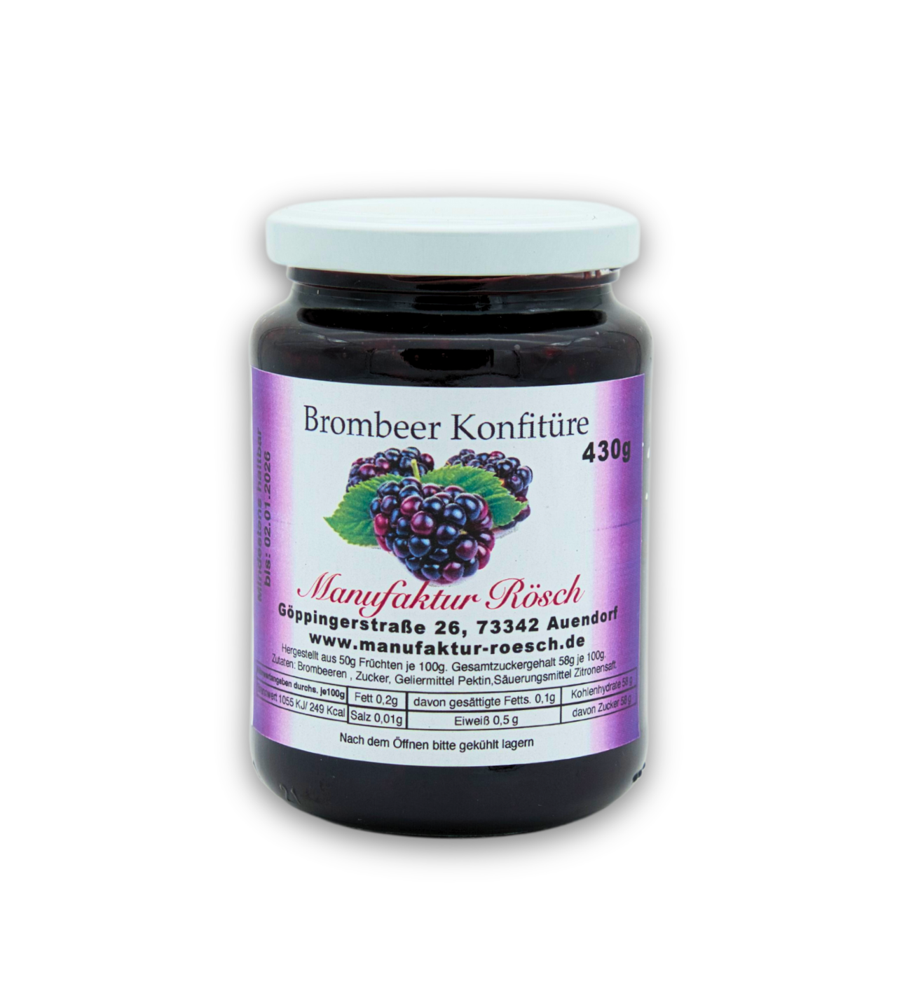 Brombeer Konfitüre extra – Kraichgauer Ölmühle Brombeer Konfitüre extra – Kraichgauer Ölmühle