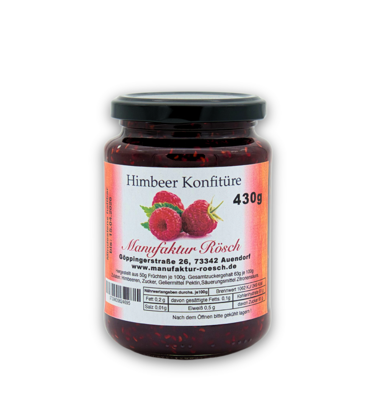 Himbeer Konfitüre extra – Kraichgauer Ölmühle Himbeer Konfitüre extra – Kraichgauer Ölmühle